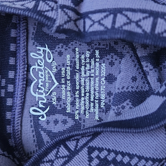 Nwot Free People Intimately Geometric Print Bodycon Midi Dress - Picture 6 of 7